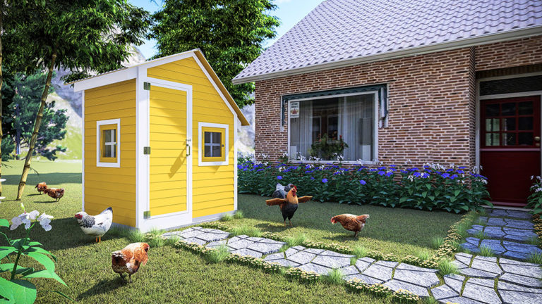 Chicken Coop Plans for 6 Chickens - DIY
